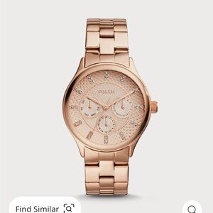 Rose gold stainless steel - women’s fossil watch